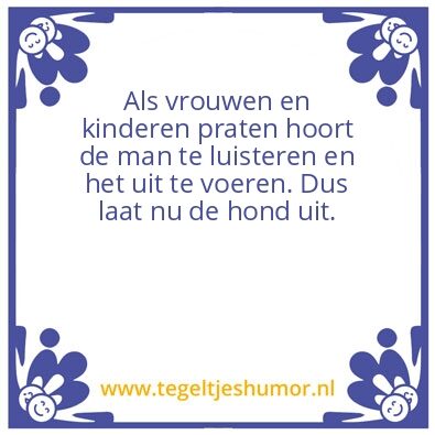 Tegeltje: Man
