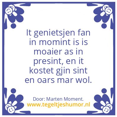 Tegeltje: Presint.
