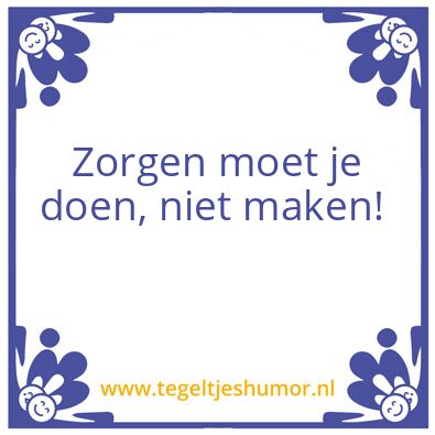 Tegeltje: Weekendgroet