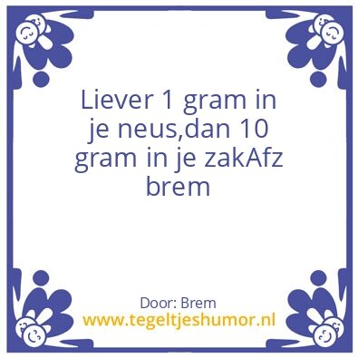 Tegeltje: Sos