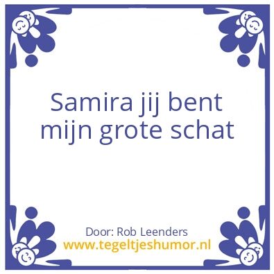 Tegeltje: Samira