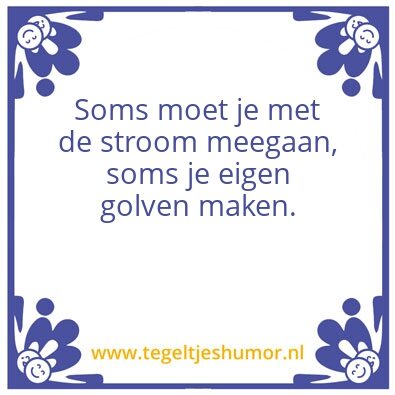 Tegeltje: Soms