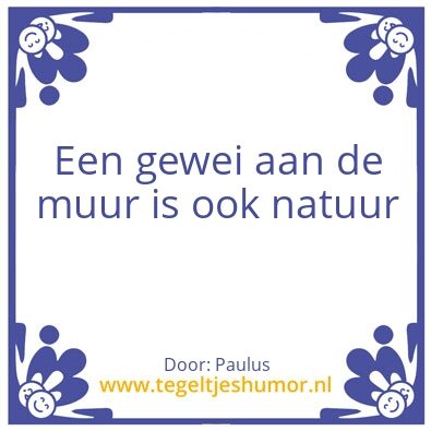 Tegeltje: Natuur