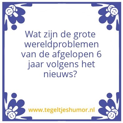 Tegeltje: Onderzoek zelf