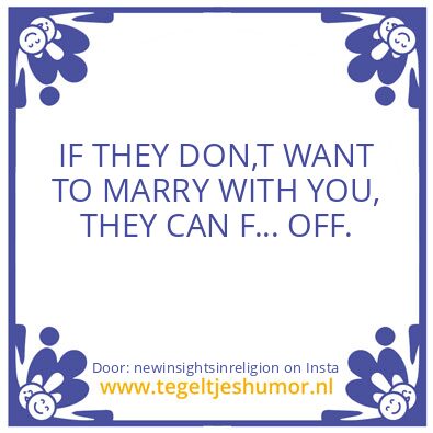 Tegeltje: In my experience..