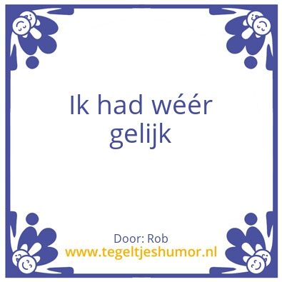 Tegeltje: .