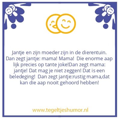 Tegeltje: Humor