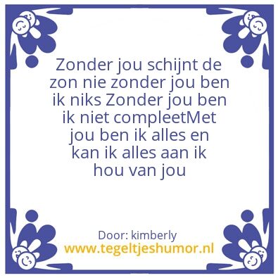 Tegeltje: Liefde