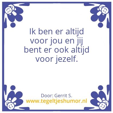 Tegeltje: Ik ben Gerrit.