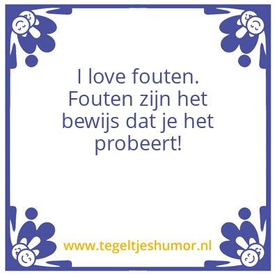 Tegeltje: Love