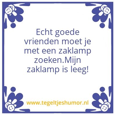 Tegeltje: Vrienden