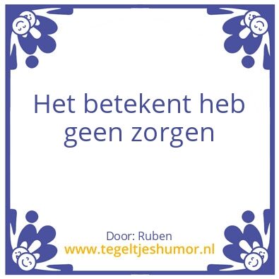 Tegeltje: Hakuna Matata