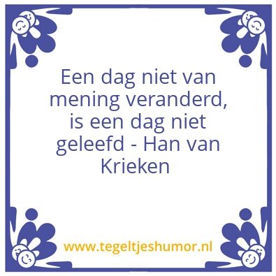 Tegeltje: Han van Krieken