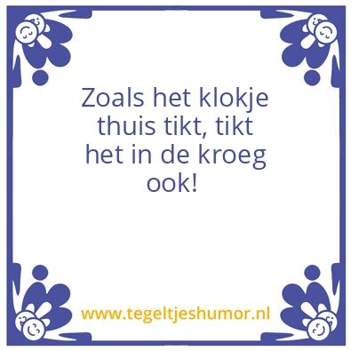 Tegeltje: kroeg