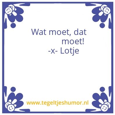 Tegeltje: Lotje