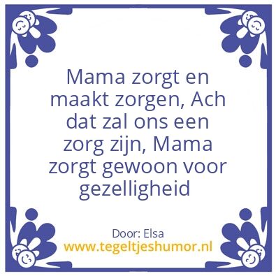 Tegeltje: Mama
