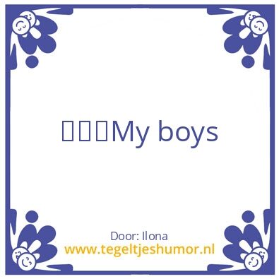 Tegeltje: Ilona