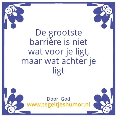 Tegeltje: BarriÃ¨res