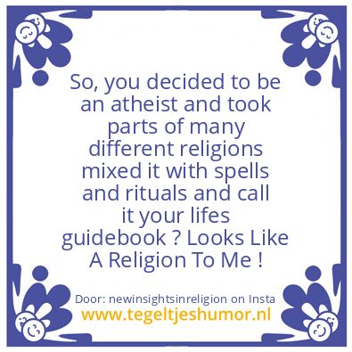 Tegeltje: Count your blessings !