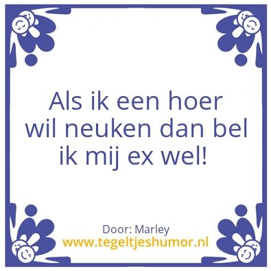 Tegeltje: Mijn ex