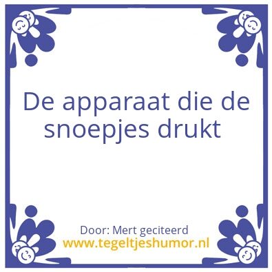 Tegeltje: Snoepjes