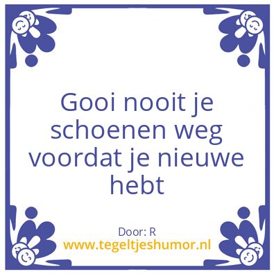 Tegeltje: Mand