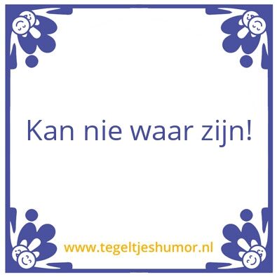 Tegeltje: KNWZ