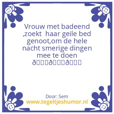 Tegeltje: Badeend