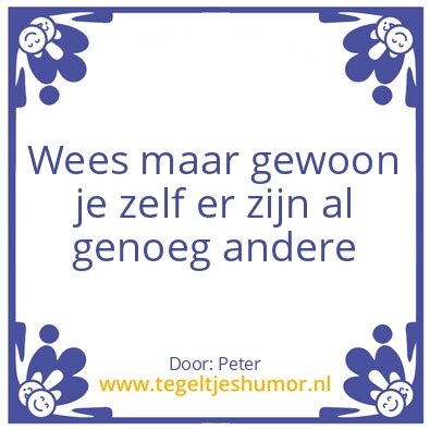 Tegeltje: Hollandse wijsheid