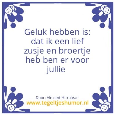 Tegeltje: Geluk