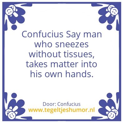 Tegeltje: Confucius