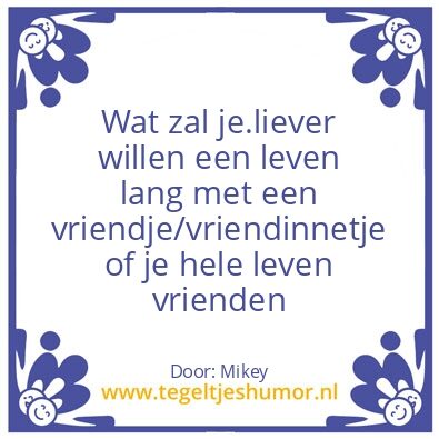 Tegeltje: Mijn tegel