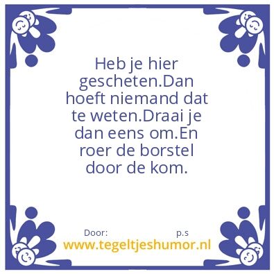 Tegeltje: schijttegel