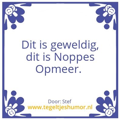 Tegeltje: Dit is geweldig