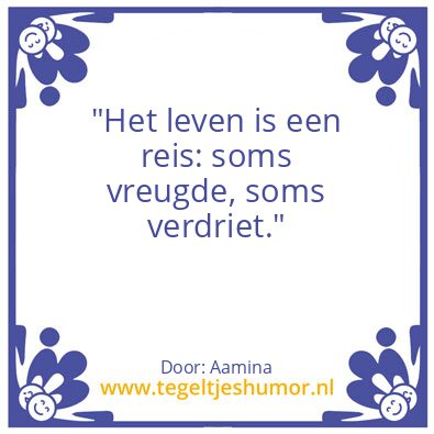 Tegeltje: Leven / Filosofie