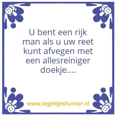 Tegeltje: Rijk Man
