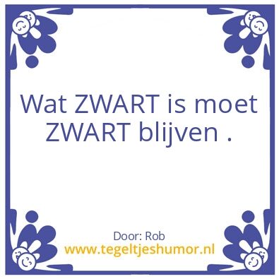 Tegeltje: Zwarte piet is geen racicme