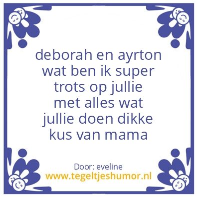 Tegeltje: mijn kinderen