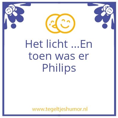 Tegeltje: LICHT