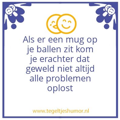 Tegeltje: Mug
