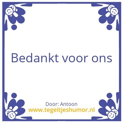Tegeltje: Antoon