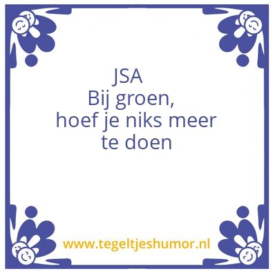 Tegeltje: Groen