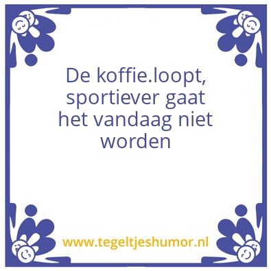 Tegeltje: Sportief