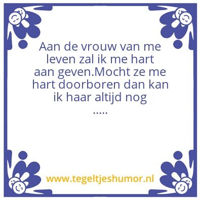 Tegeltje: Leven