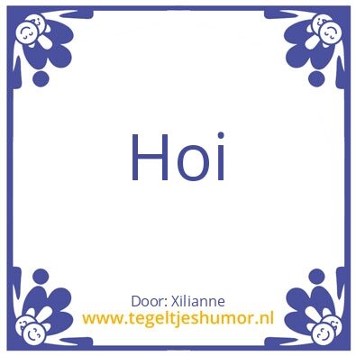 Tegeltje: Xilianne