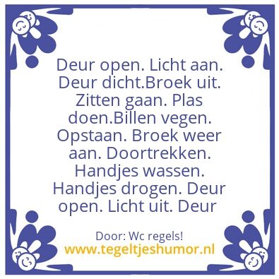 Tegeltje: Welkom!