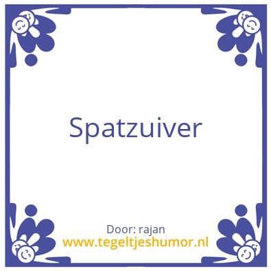 Tegeltje: rajan