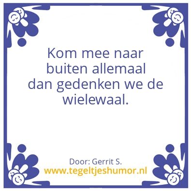 Tegeltje: Ik ben Gerrit.
