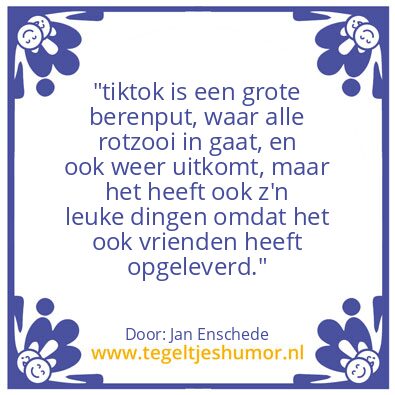 Tegeltje: Jan Enschede