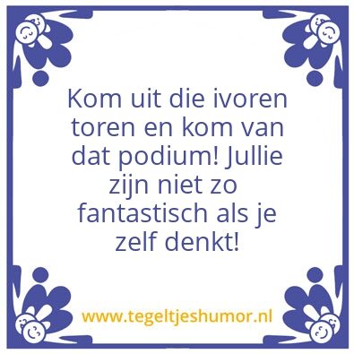 Tegeltje: Zelfreflectie